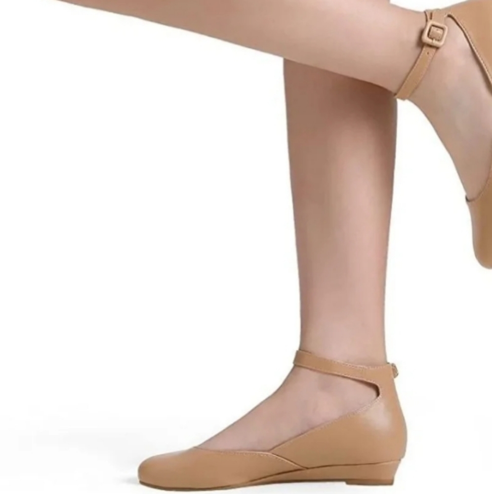 Dream Paris Low Wedge Ankle Sandals- Size 11